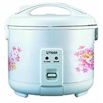 Rice Cooker/Warmer, 8 Cups, Floral White