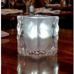 Ice Glass Candle Holder