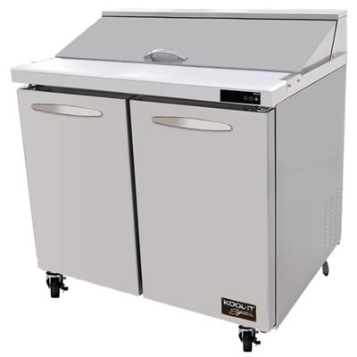 Refrigerated Sandwich/Salad Prep Table 36" , Two Doors, Two Section