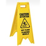 Safety Sign, "Warning Wet Floor", 2 Sided