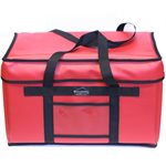 Sac De Livraison Pour Pizza, "Extra" Large, Rouge, 22 X 13 X 13 Po