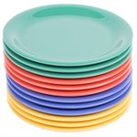 Assiette à bordure étroite en mélamine - 6,5 po (1 douz)