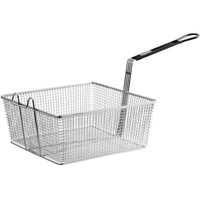 13-1/4" × 13-3/8" × 5-3/4" Full Size Fryer Basket with Front Hook