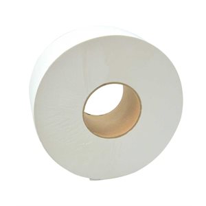 Papier Toilette, 500 Serviettes/Rouleau, 8 Rouleaux/Boite, Blanc