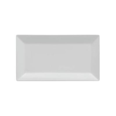 Plate, Rectangular, Ceramic, White, 11 X 6"