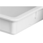 Dough Box, 25-5/8" L × 18" W × 3-1/4" H, Rectangular, Plastic, White