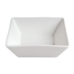 Bowl, Square, Ceramic, White, 3"