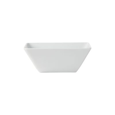 Bowl, Square, Ceramic, White, 8"