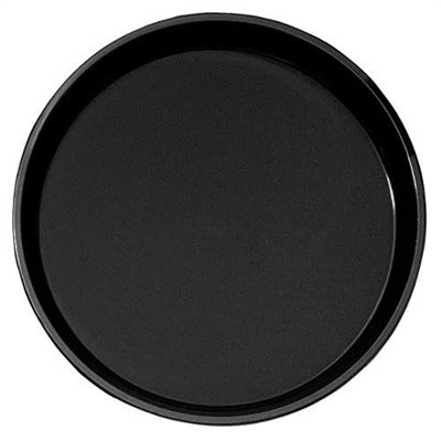 Cambro Black 14" Round Polytread Serving Tray