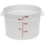 Cambro RFS12148 12 Qt. Round Food Storage Container - White