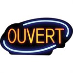 Enseigne Ouvert/Fermé LED, Francais, "Royal Sovereign® LED"