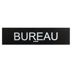 Sign "Bureau" 2 x 8" Black