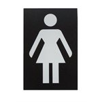 Pictogram Sign "Women" No Text, Black