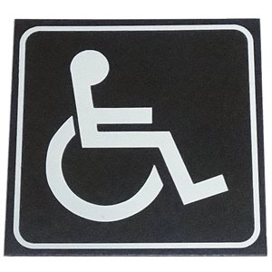 WHEELCHAIR ACCESSIBLE SIGN 4" X 4"