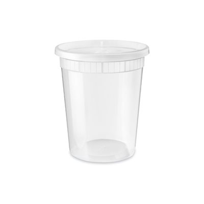 Extra Strong Soup Container 32 oz. , With Lid, (24/PK)