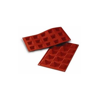 Pastry Mold, Pyramid Cups, Silicone, 15 Cups