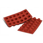 Pastry Mold, Bordelaise Cups, Silicone, 18 Cups