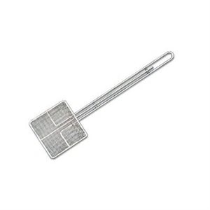 Skimmer, Fine Mesh 7", Square, Tinned, 14" Handle