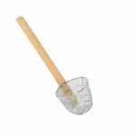 Skimmer, Noodles, Wire Mesh, Bamboo Handle, 4.25" Depth