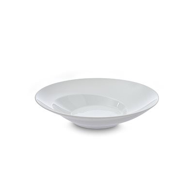 Round Spiral Pasta Plate 11.75" , White