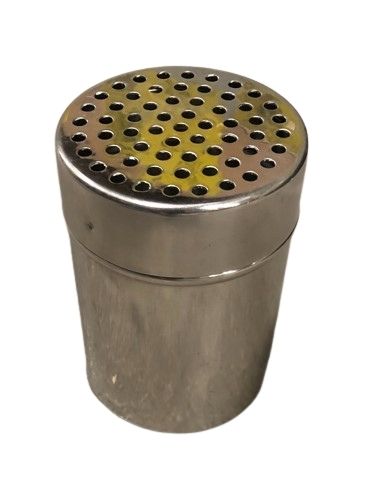 Cheese/ spices shaker in stainless steel, large holes