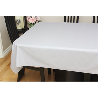 Nappe de Table "Lin Blanc", 54 Po x 25 Mètres