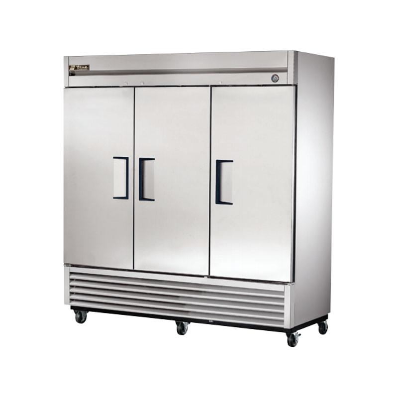 Commercial Freezer, 3 Swing Doors, Stainless Steel, 78 X 29.5 X 79"