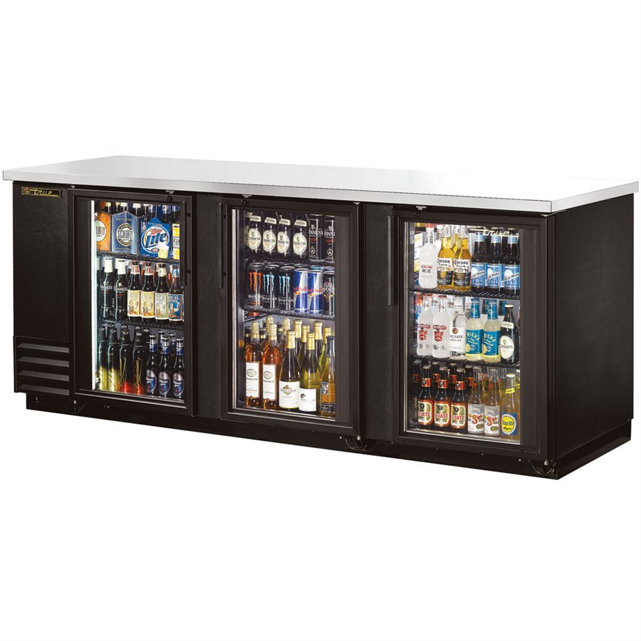 Cooler/Refrigerator, Swivel Glass Door, 90" Long