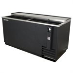 DEMO - True TD-65-24 65" Forced Air Bottle Cooler - Holds (528) 12 oz Bottles, Lid Locks, 115v