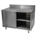 72" x 30" storage cabinet with backsplash