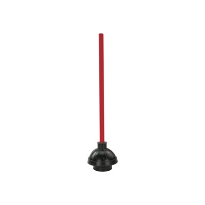 Toilet Plunger 19" , with Wooden Handle