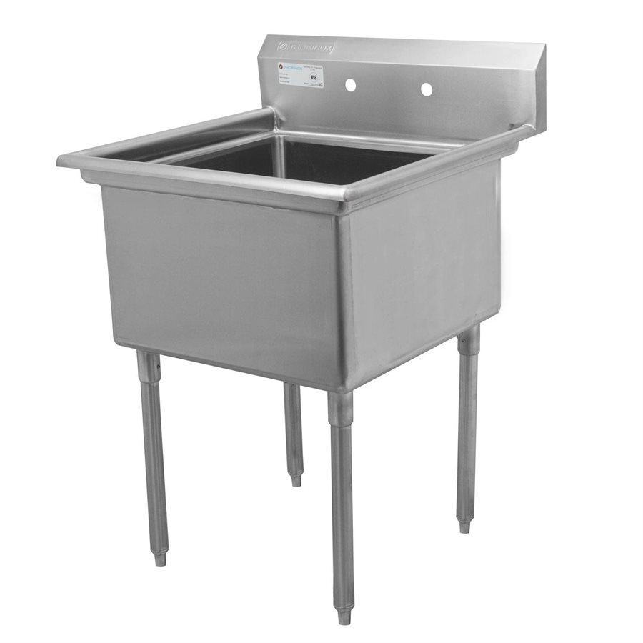 Single sink 24" x 30" with centre drain