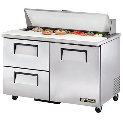 Prep Table, Refrigerated, 2 Section, 48.38 X 30.13 X 36.75