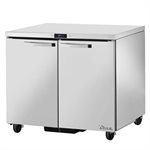 True Undercounter Refrigerator 36" , Two(2) Sections and Two(2) Left Hinge Doors, 115V