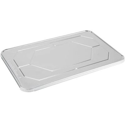 COUVERCLE EN ALUMINIUM POUR RÉCIPIENT ALIMENTAIRE DEMI TAILLE - (100/PQT)