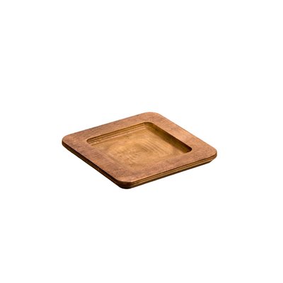 Sous Plat Carre En Bois 7.5"