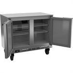 Undercounter Refrigerator 34" W, Two(2) Sections and Two(2) Doors