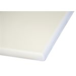 Molded Melamine Table Top 24", Square, White, Without Umbrella Hole