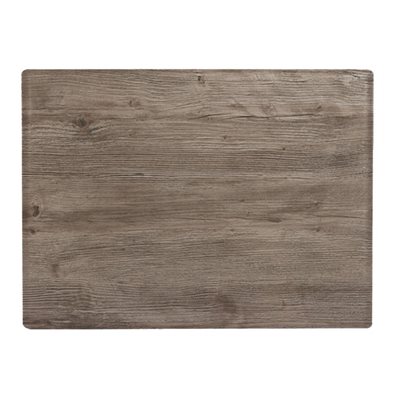 OUTDOOR MELAMINE TABLE TOP AGED OAK, 24" X 32" 