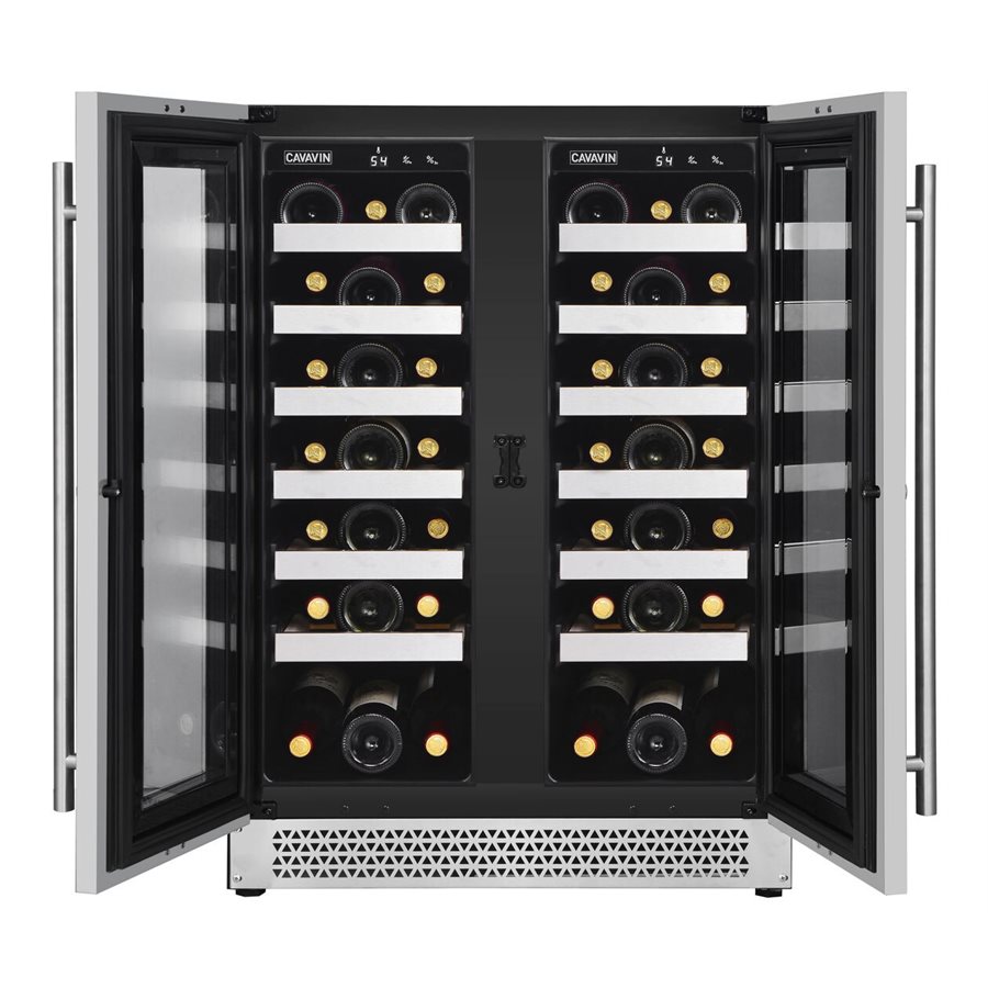 Encastrable Ou Autoportant, Cellier À Breuvage de 24po. , Capacité de 21 Bouteilles et 64 Canettes(Ou Completement Cellier de 42 Bouteilles), Deux(2) Zones de Température