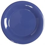 Assiette Ronde, En Mélamine, Bord Étendu, Bleu Paon, 23 CM