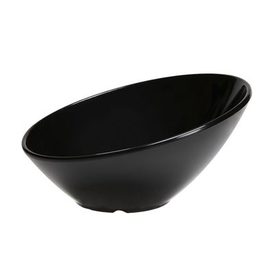 Bowl, Round, Cascading Design, 24 Oz / 709 ML, Melamine, Black