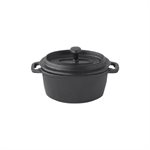 Casserole, Round, Cast Iron, Cover Included, 4"