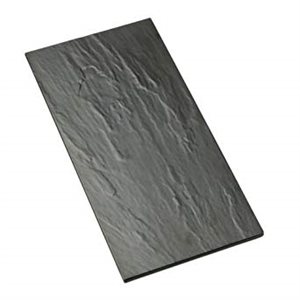 "Faux" Slate Platter, Rectangular, 21.5 x 13" (54.6 X 33 CM), Black