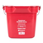 Bucket For Sanitizing Solution - Red 10Qt