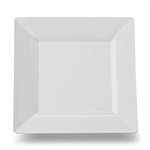 Plate, Square, Ceramic, White, 6.5"