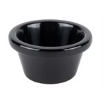 Black melamine ramekin, 3 oz