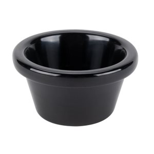 Black melamine ramekin, 3 oz