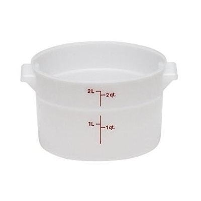 Boîte de Rangement Ronde, Cambro RFS2148 2 Qt. Blanche