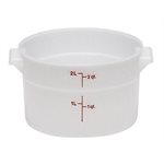 Cambro RFS2148 2 Qt. Round Food Storage Container - White